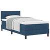 vidaXL Letto a molle con cuscino con testiera Blu 80 x 200 cm Tessuto