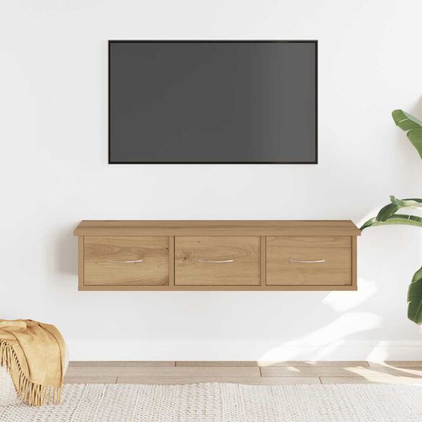 vidaXL Mobile a Parete Rovere Artigianale 88x26x18,5 cm in Truciolato