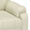 vidaXL Poltrona Massaggiante Elettrica Crema Similpelle