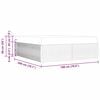 vidaXL Struttura del letto Grigio chiaro 180 x 200 cm Tessuto