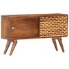 vidaXL Credenza Marrone ambra 88x24x50 cm in Legno Massello di Mango