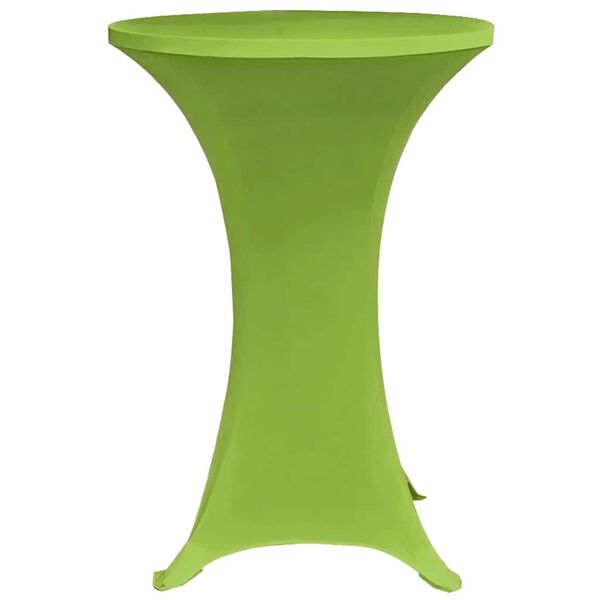 vidaXL Copritavoli Elastici 4 pz 60 cm Verde