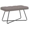 vidaXL Panchina con bottoni imbottiti Tortora 80 x 40 x 46 cm Tessuto