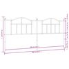 vidaXL Testiera in Metallo Bianco 200 cm