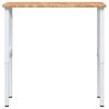 vidaXL Banco Lavoro Marrone Chiaro 100x60x(71,5-98cm Legno di Rovere
