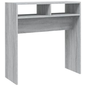 vidaXL Tavolino Consolle Grigio Sonoma 78x30x80 cm Legno Multistrato
