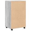 vidaXL Mobiletto con Ruote Grigio Sonoma 55x40x91cm in Truciolato