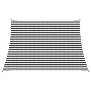 vidaXL Telo Ombra Antracite e Bianco 3 / 4 x 3 m HDPE