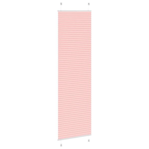 vidaXL Tenda Plissettata Rosa 60x200 cm Larghezza Tessuto 59,4 cm