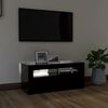 vidaXL Mobile Porta TV con Luci LED Nero 90x35x40 cm