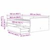 vidaXL Struttura del letto Rovere artigianale 100 x 200 cm