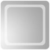 vidaXL Specchio da Bagno con Luci LED 50x50 cm