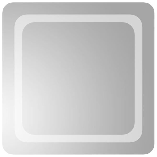 vidaXL Specchio da Bagno con Luci LED 50x50 cm