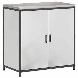 vidaXL Stoccaggio in cucina con porta Argento 60 x 50 x 92 cm Acciaio