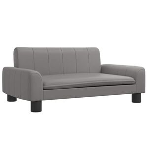 vidaXL Lettino per Cani Grigio 70x45x30 cm in Similpelle