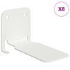 vidaXL Mensola sospesa con lo scaffale 8 pcs Bianco 6 x 10,8 x 6,6 cm