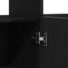 vidaXL Credenza Rovere Nero 80 x 35 x 75 cm Legno multistrato
