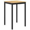 vidaXL Tavolo Bar da Giardino NAARDEN Bianco e Nero 70 x 68,5 x 105 cm