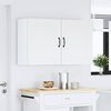 vidaXL Pensili da Cucina 2 pz Kalmar Bianco in Legno Multistrato