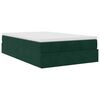 vidaXL Pouf Letto con Materasso Verde Scuro 120x190 cm Velluto