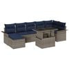 vidaXL Set Divano da Giardino 8 pz Grigio