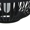 vidaXL Lampadario da Soffitto Nero in Salice 40 W 30x22 cm Globo E27