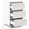 vidaXL Armadio da Notte Bianco 39 x 34,5 x 65 cm Legno multistrato