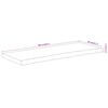 vidaXL Piano Tavolo 100x40x2,5 cm Rettangolare Legno Acacia Bordi Vivi