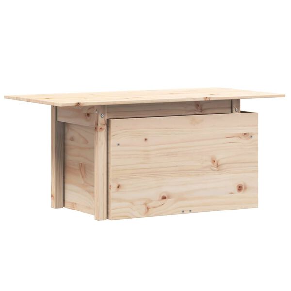 vidaXL Tavolo da Giardino 100x50x75 cm in Legno Massello di Pino