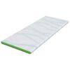 vidaXL Topper per materasso Bianco e Verde 80 x 200 cm