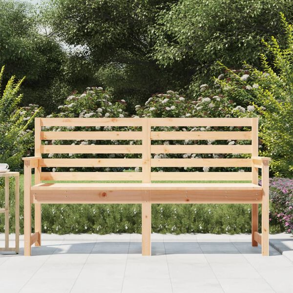 vidaXL Panca da Giardino 159,5x48x91,5 cm in Legno Massello di Pino