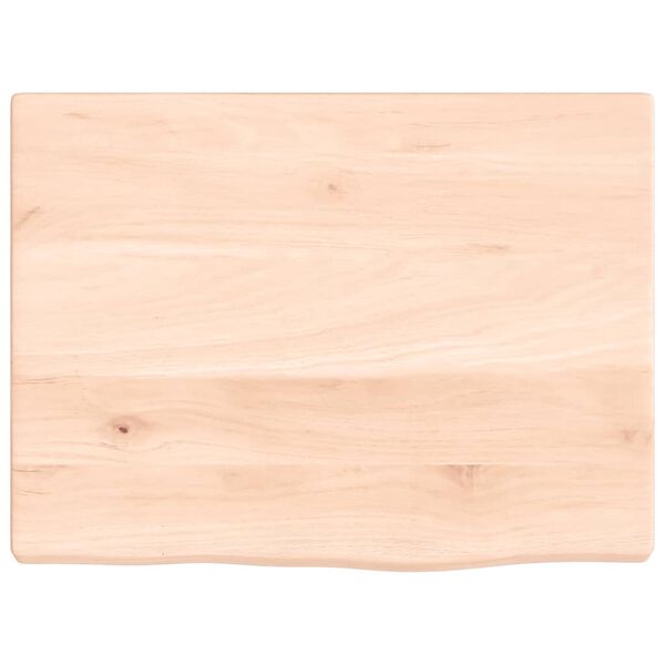 vidaXL Piano Bagno 40x30x2 cm in Legno Massello Non Trattato