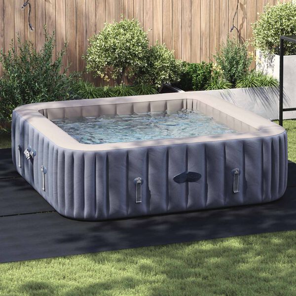 vidaXL Telo per Fondo Piscina Nero 396 x 396 x 0,1 cm