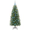vidaXL Albero di Natale artificiale con 150 LED Verde 150 cm PE e PVC