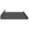 vidaXL Mensola sospesa 2 pcs Antracite 100 x 18 x 2,5 cm Acciaio