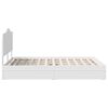 vidaXL Letto con Contenitore Bianco 140 x 200 cm Legno multistrato