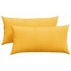 vidaXL Cuscini da Divano 2 pcs Giallo Chiaro 80 x 40 cm