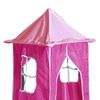 vidaXL Letto a Soppalco con Torre Bambini Rosa 90x200cm Massello Pino