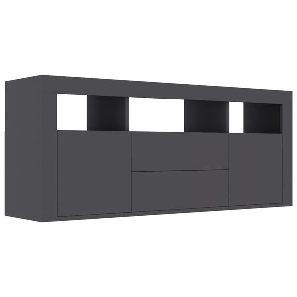 vidaXL Mobile Porta TV Grigio 120x30x50 cm in Legno Multistrato