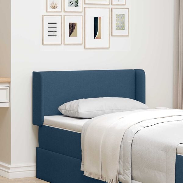 vidaXL Orecchia della Testata Blu 40,5 x 40,5 x 4 cm Tessuto