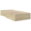 vidaXL Giroletto Cassetti Rovere Sonoma 75x190 cm Legno Multistrato