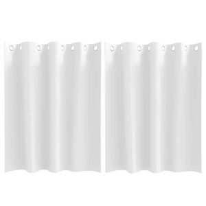vidaXL Tende Blackout con Anelli 2 pcs Bianco Puro 140 x 140 cm