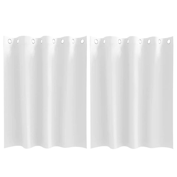 vidaXL Tende Blackout con Anelli 2 pcs Bianco Puro 140 x 140 cm