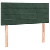 vidaXL Giroletto a Molle con Materasso Verde Scuro 80x200 cm Velluto