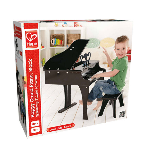 Hape E0320 Happy Grand Piano Pianoforte bambini nero