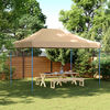 vidaXL Tenda Party Beige 279 x 410 x 315 cm Tessuto Oxford