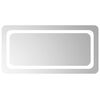 vidaXL Specchio da bagno LED Trasparente 80 x 40 cm vetro temperato