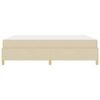 vidaXL Struttura del letto con materasso Crema 180 x 200 cm Tessuto