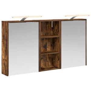 vidaXL Set di Armadi da Bagno 3 pcs 116 x 16 x 62,5 cm