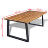vidaXL Tavolo da Pranzo Legno Massello Acacia 200x90 cm